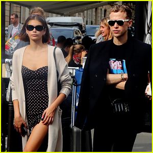 Kaia Gerber & Tommy Dorfman Step Out For Lunch in Paris