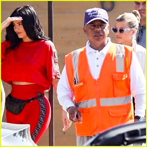 Kylie Jenner Rocks Red Fendi Outfit For Lunch With Sofia Richie
