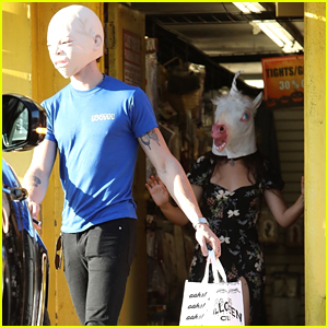 Shawn Mendes & Camila Cabello Buy Halloween Masks!