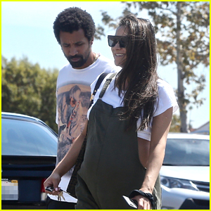 Shay Mitchell & Matte Babel Pick Up New TV Ahead of Baby's Arrival