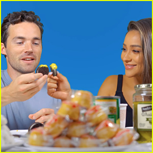Shay Mitchell & Ian Harding Try Pregnancy Craving Foods In New Mukbang Video!