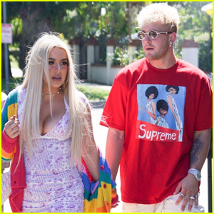 Tana Mongeau & Jake Paul Wear Colorful Outfits on Lunch Date