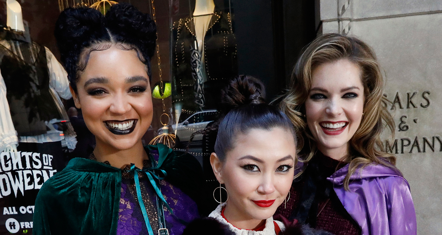 Aisha Dee, Meghann Fahy & Kimiko Glenn Channel Sanderson Sisters at 31 Nights of Halloween Event