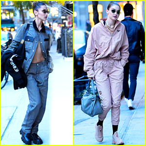 Gigi Hadid Kicks Off Her Weekend with Sister Bella