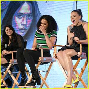 Sarah Jeffery, Melonie Diaz & Madeleine Mantock Promote 'Charmed' Season 2 at NYCC