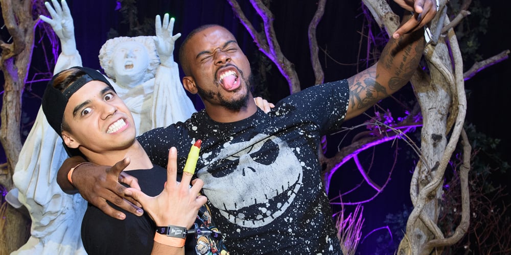 Trevor Jackson & Jordan Buhat Have ‘Hocus Pocus’ Fun at Freeform’s Halloween House