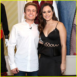 Hayley Orrantia Steps Out in Flirty Black Dress For 'The Goldbergs' Fashion Exhibit in LA