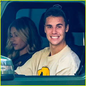 Justin Bieber Flashes a Grin While Driving Around With Wife Hailey!