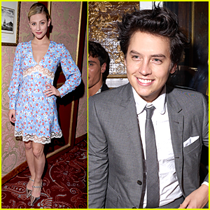 Lili Reinhart & Cole Sprouse Step Out For the Miu Miu After Party in Paris