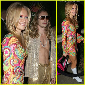 Sailor Brinkley Cook & Boyfriend Ben Sosne Go Back To The Groovy 70s For Halloween Party