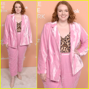 Shannon Purser Suits Up For Free the Work Launch Party!