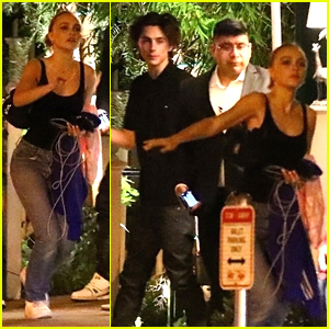 Lily-Rose Depp & Timothee Chalamet Grab Late Night Meal