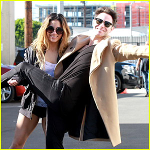 Sasha Farber Tries To Jump Into Ally Brooke's Arms in Funny Pic - See It Before The DWTS Finale!