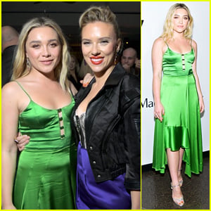 Florence Pugh Supports 'Black Widow' Co-Star Scarlett Johansson at 'Marriage Story' Premiere