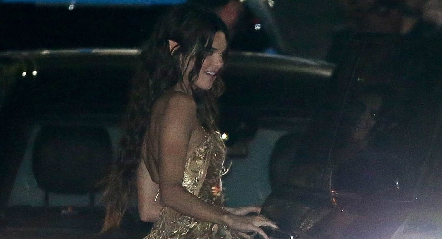 Kendall Jenner is a Cute Gold Forest Fairy at Her Halloween Bash