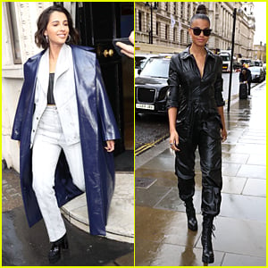 Naomi Scott & Ella Balinska Slay London Street Style For 'Charlie's Angels' Promo