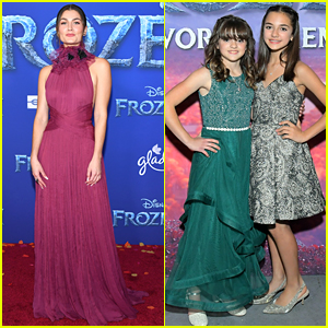 Rachel Matthews, aka Honeymaren, Stuns in Deep Red For 'Frozen 2' Premiere