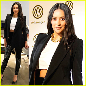 Shay Mitchell Watches 'Bumblebee' at Drive-In Movie Event