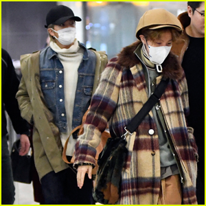 BTS Members Show Off Cool Airport Style in NYC!