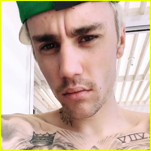 Justin Bieber Goes Shirtless While Showing Off All His Tattoos - Watch!
