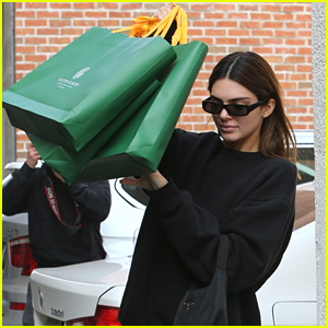 Kendall Jenner Goes Holiday Shopping Before Quizzing Harry Styles On 'Late Late Show'