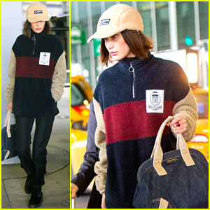 Bella Hadid Arrives Home in N.Y. After Paris Fashion Week!