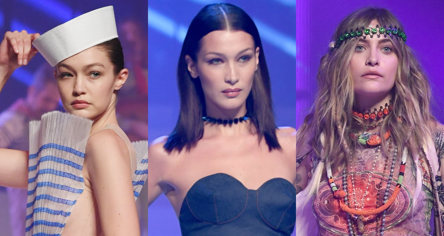 Gigi Hadid, Paris Jackson, & Bella Hadid Walk in Jean Paul Gaultier’s Fashion Show!