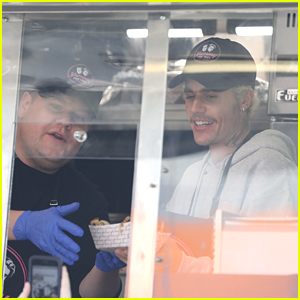 Justin Bieber Serves Up 'Yummy' Tacos While Filming A Bit With James Corden