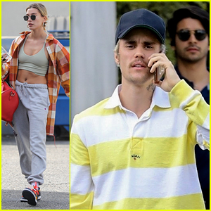 Hailey Bieber Heads To A Workout Before Church With Justin Bieber