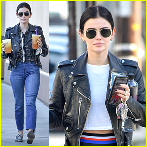Lucy Hale Gets Double Dose of Caffeine Ahead of the Weekend