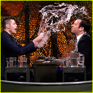 Noah Centineo Gets Soaked During 'Water War' With Jimmy Fallon - Watch!