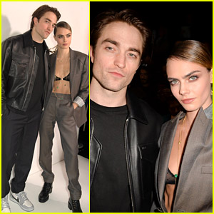Cara Delevingne Meets Up with Friend Robert Pattinson at Dior Show!