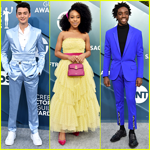 Noah Schnapp Steals The Show in a Shiny Suit at SAG Awards 2020