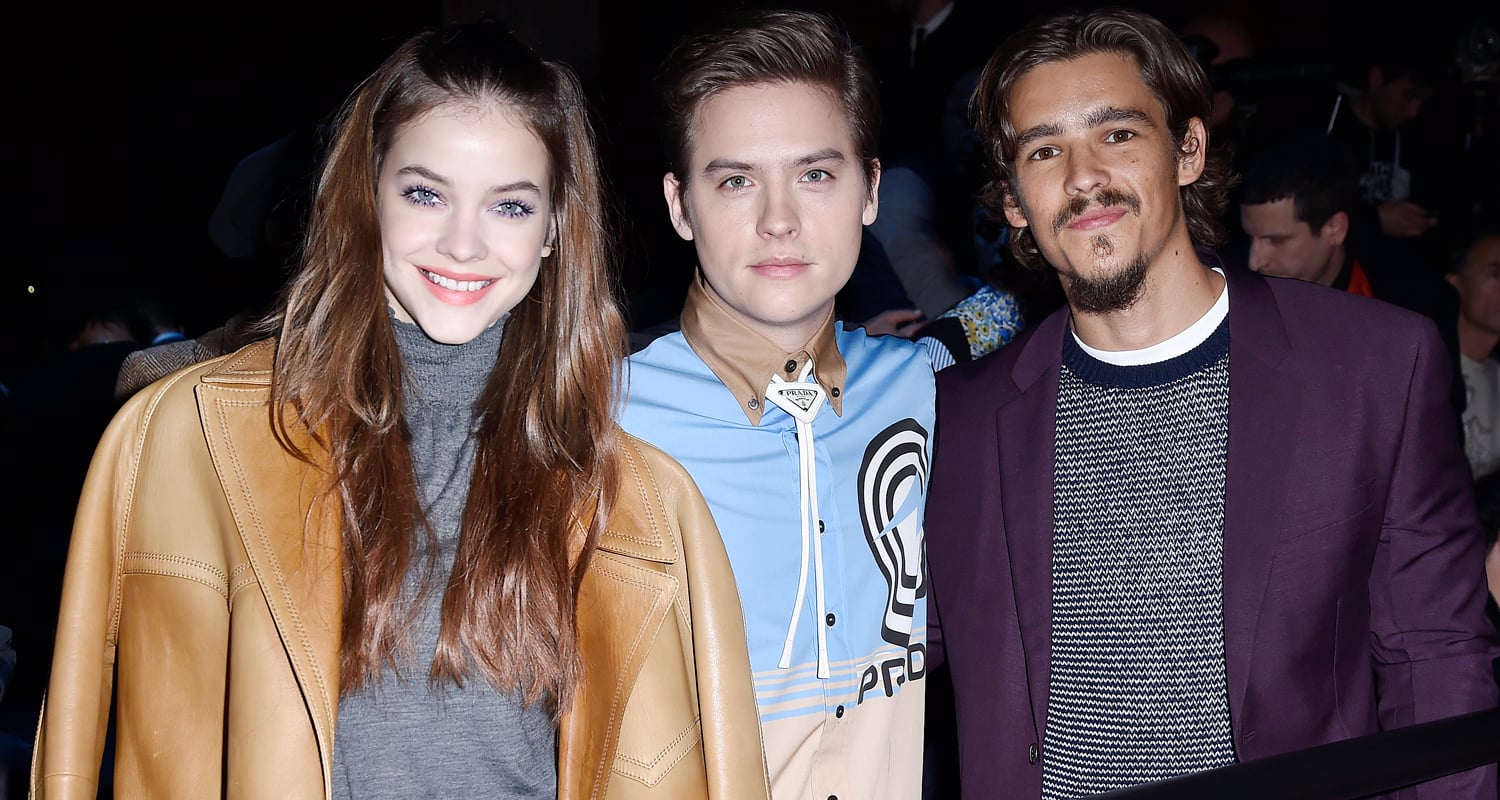 Dylan Sprouse & Barbara Palvin Buddy Up with Brenton Thwaites at Prada Show in Milan!