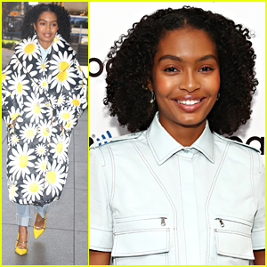 Yara Shahidi Gives Us Flower Power in Bold Coat While Promoting 'grown-ish' in NYC