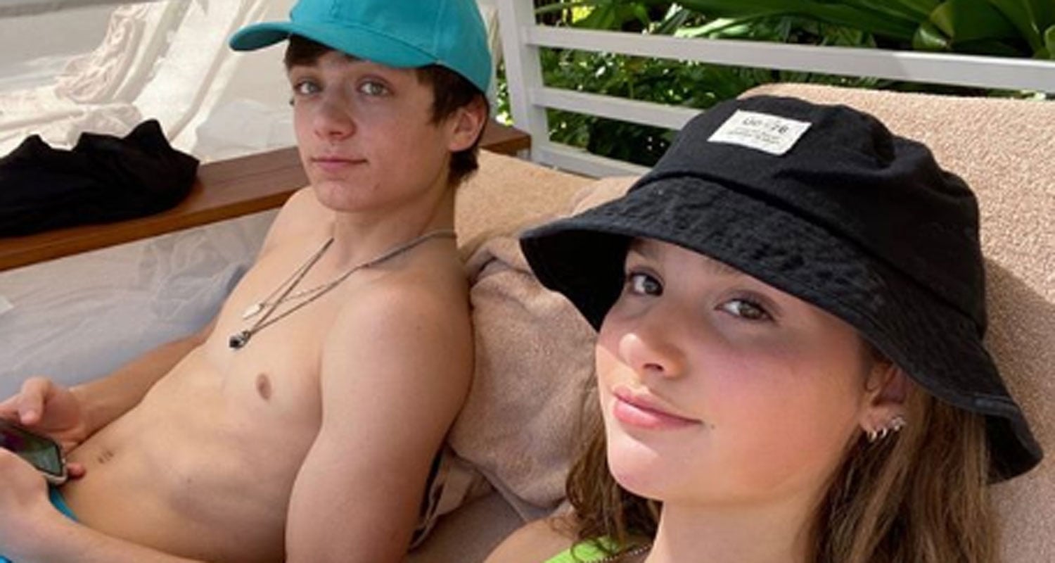 Annie LeBlanc & Asher Angel Kick Off Valentine’s Day Vacay!