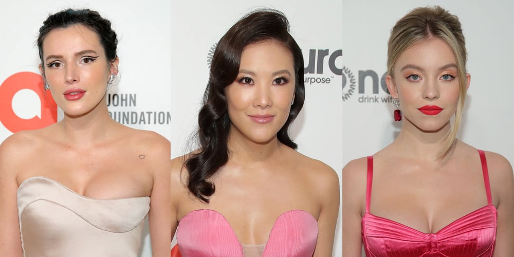Bella Thorne, Ally Maki & Sydney Sweeney Go Pink For Elton John’s Oscars 2020 Viewing Party
