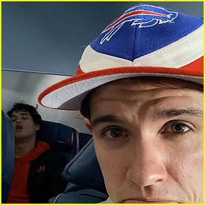 Casey Cott Sneaks Pic of Charles Melton Sleeping on Flight to Super Bowl 2020!