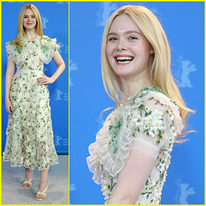 Elle Fanning Wears Fresh Off The Runway Dress to 'The Roads Not Taken' Photo Call In Berlin