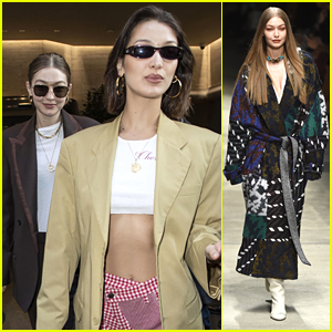 Bella & Gigi Hadid Pick Up A Treat After Walking in the Missoni Show in Milan