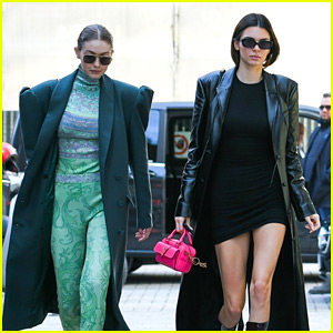 Gigi Hadid Joins BFF Kendall Jenner for a Fashionable Lunch Outing!
