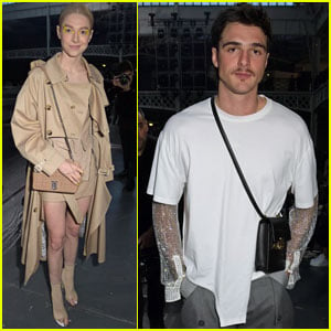 Jacob Elordi & Hunter Schafer Show Their Style at Burberry's London Fashion Show