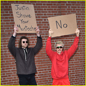 Even @DudeWithSign Wants Justin Bieber to Shave His Mustache!