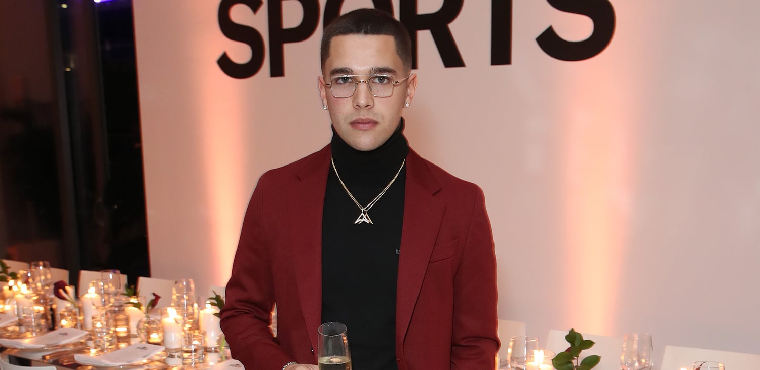 Austin Mahone Suits Up in Red for GQ Sports Dinner in Miami
