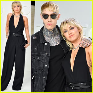 Miley Cyrus Brings Brother Trace To Tom Ford Fashion Show