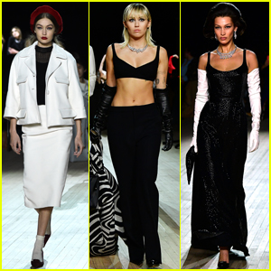 Miley Cyrus Walks in Marc Jacobs Fashion Show Alongside Hadid Sisters!