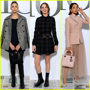Nina Dobrev, Maya Hawke & Liza Koshy Attend Dior Paris Fashion Show