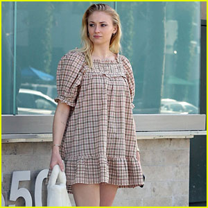 Sophie Turner Wears a Cute Dress with White Boots in These New Photos!