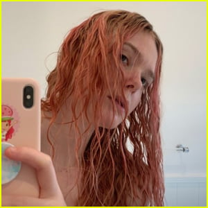 Elle Fanning Dyes Her Hair Pink!