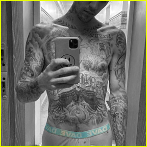 Justin Bieber Promotes New Show 'Dave' In Just His Underwear - See The Pics!
